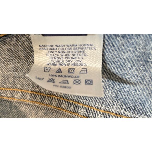 Lands End Jeans Square Rigger Mens 42 X 30 Traditional Fit Medium Wash Denim - Picture 8 of 8